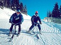Kevan Leycraft and Jeff Nott. Lake Louise, Alberta. Spring, 1991.
