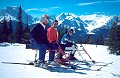 Jeff Nott, Ian Watson, Kevan Leycraft, Lake Louise, Alberta. Spring, 1991.