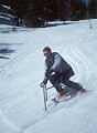 Ian Watson spring skiing in warm slush in contravention <br />of rule number 6! Lake Louise, 1990.