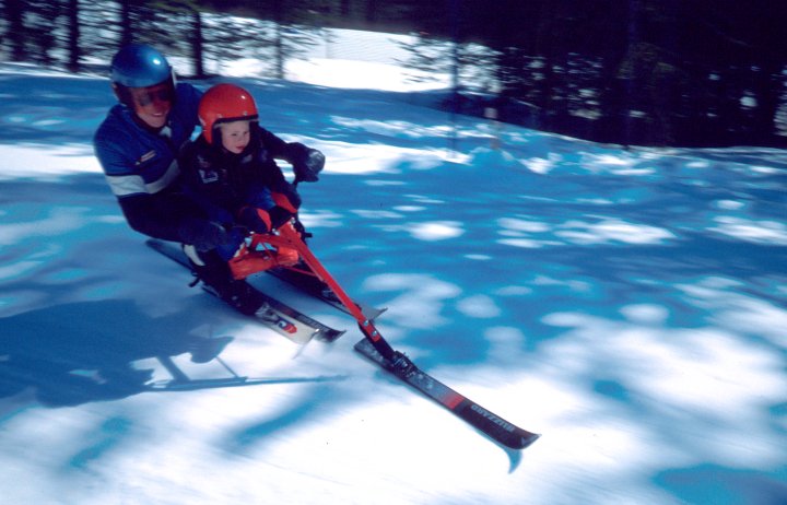 Unfortunately, Mr. Leycraft was disqualified for carry passengers! Lake Louise, Alberta, Spring, 1991.