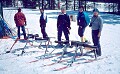 Racers at the finish line. Lake Louise, Alberta. Spring, 1991.