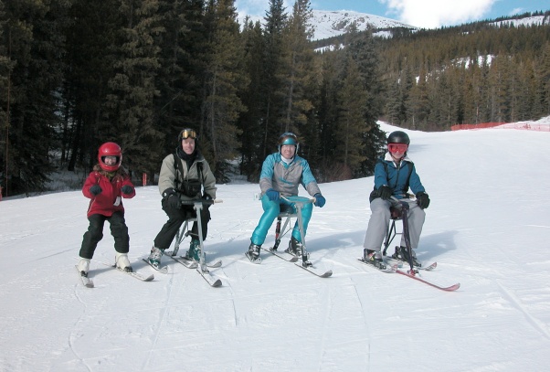 Alexis, Ian, Kevan and Sarah. Lake Louise, Alberta. April, 2003.