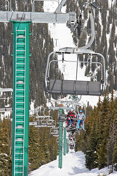 Larch chairlift at Lake Louise.